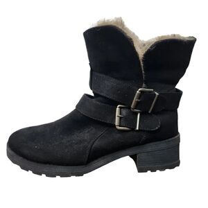 White Mountain Chastity Boots Size 7.5 Black Women's Chastity Moto Style…